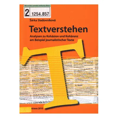 Textverstehen (Šárka Sladovníková)