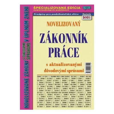 Novelizovaný Zákoník práce 12/21 (slovensky)