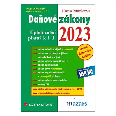 Daňové zákony 2023 (Hana Marková)