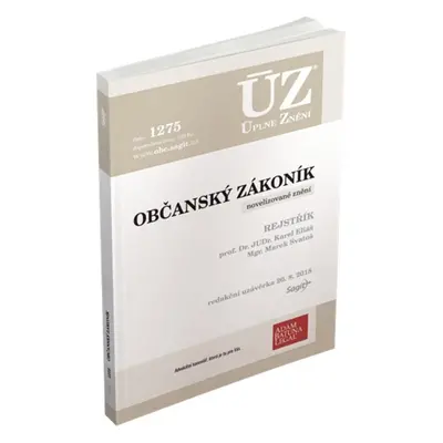 ÚZ 1275 Občanský zákoník (Prof. Dr. JUDr. Karel Eliáš)