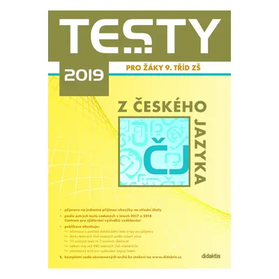 Testy 2019 z českého jazyka pro žáky 9. tříd ZŠ