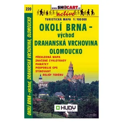 Okolí Brna-východ, Drahanská vrchovina, Olomoucko 1:100 000