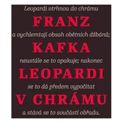 Leopardi v chrámu (Franz Kafka)