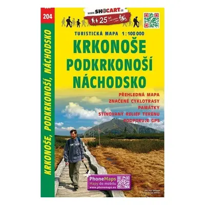 Krkonoše, Podkrkonoší, Náchodsko 1:100 000