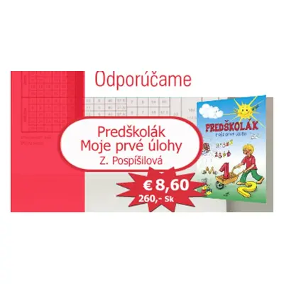 Predškolák Moje prvé úlohy (Mária Štefánková) (slovensky)