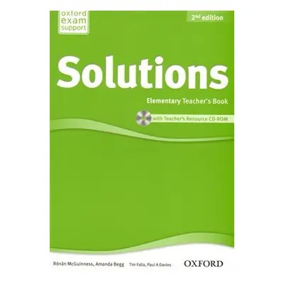 Maturita Solutions 2nd Edition Elementary Teacher´s Book with Teacher´s Resource CD-ROM - R. McG