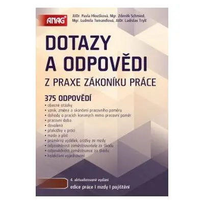 Dotazy a odpovědi z praxe zákoníku práce