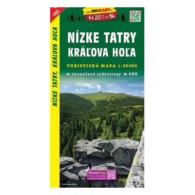 Nízké Tatry, Kráľova Hoľa 1:50 000