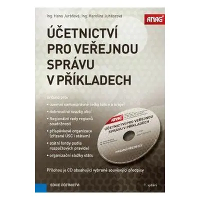 Účetnictví pro veřejnou správu v příkladech + CD (Hana Juráňová)