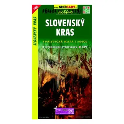 Slovenský kras 1:50 000 - Turistická mapa SHOCart Slovensko 1108