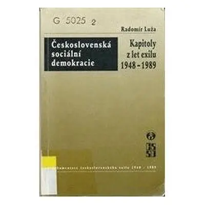 Československá sociální demokracie (Luža Radomír)