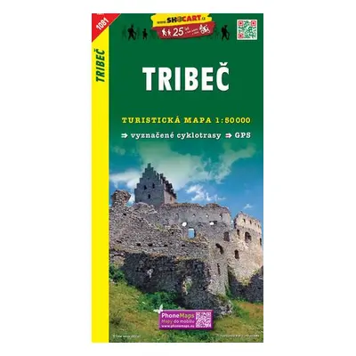 Tribeč 1:50 000 - Turistická mapa SHOCart Slovensko 1081