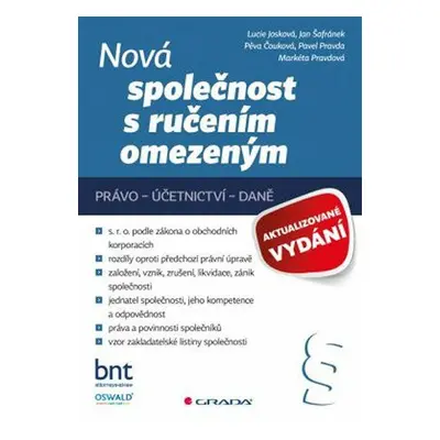 Nová společnost s ručením omezeným - aktualizované vydání (Lucie Josková)