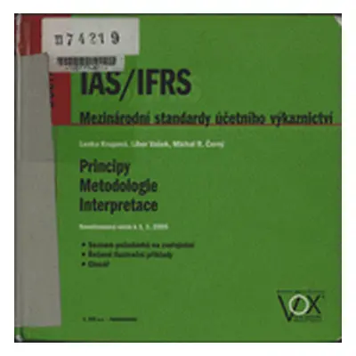 IAS/IFRS - Mezinárodní standardy účetního výkaznictví