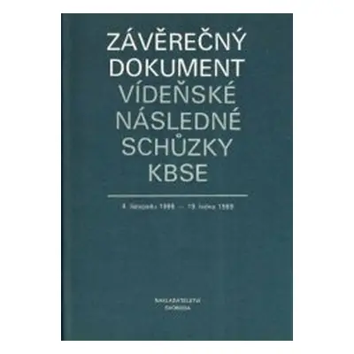 Závěrečný dokument Vídeňské následné schůzky Konference o bezpečnosti a spolupráci v Evropě (Pet