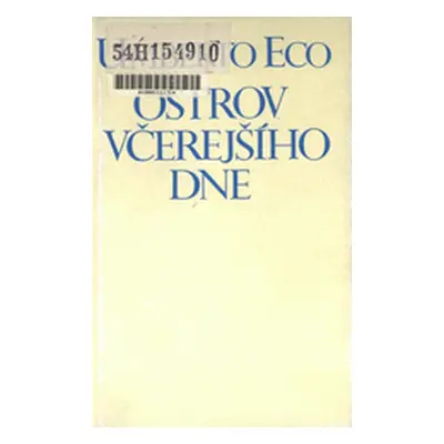 Ostrov včerejšího dne (Umberto Eco)