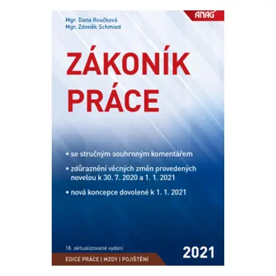 Zákoník práce 2021 (Zdeněk Schmied)