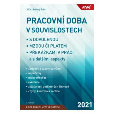 ANAG Pracovní doba v souvislostech s dovolenou, mzdou či platem, překážkami v práci a s dalšími 