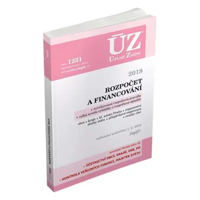 Rozpočet a financování územních samosprávných celků, .. ÚZ č. 1251 - úplné znění předpisů