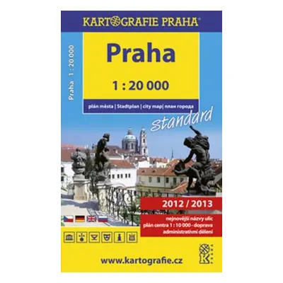 Praha - plán města standard, 1 : 20 000