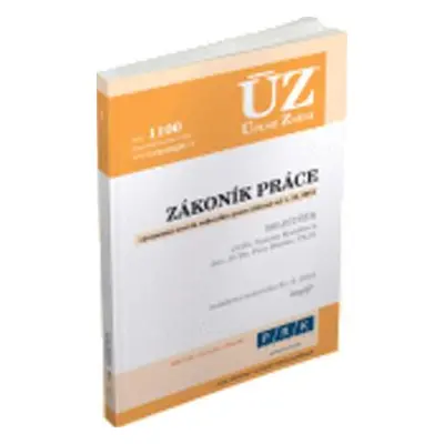 ÚZ č. 1100 Zákoník práce, rejstřík - Úplné znění předpisů (Česko)