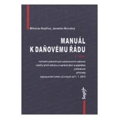 Manuál k daňovému řádu 2013 (Jaroslav Novotný)