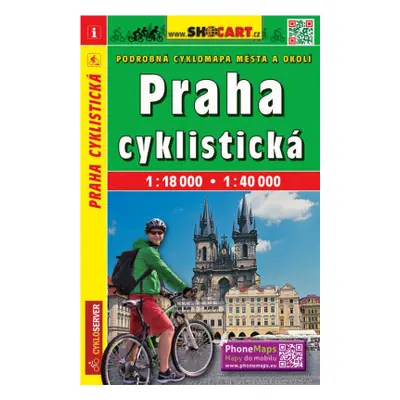 Praha cyklistická 1:18 000/1:40 000