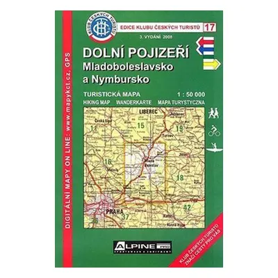 KČT 17 Dolní Pojizeří, Mladoboleslavsko a Nymbursko 1:50 000