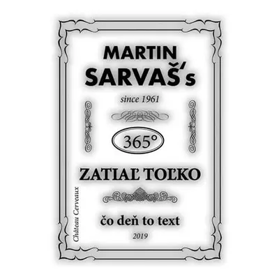 Zatiaľ toľko (Martin Sarvaš) (slovensky)