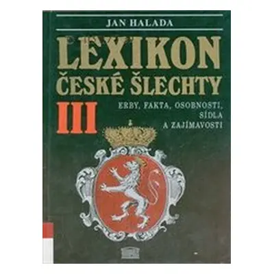 Lexikon české šlechty (Jan Halada)