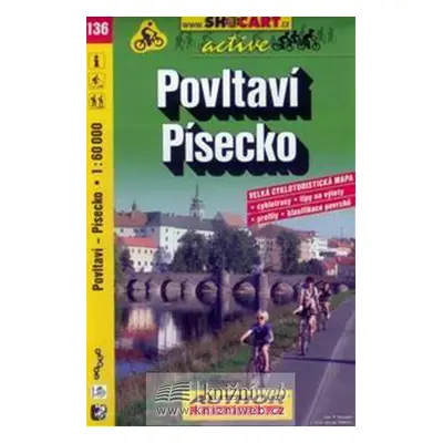 Povltaví, Písecko cmč. 136. 1:60T - cyklomapa