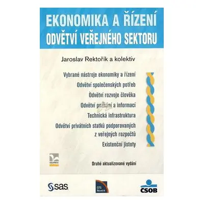 Ekonomika a řízení odvětví veřejného sektoru (Jaroslav Rektořík)