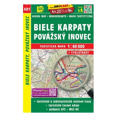 Biele Karpaty, Považský Inovec 1:40 000 (slovensky)