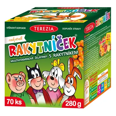 RAKYTNÍČEK multivitaminové želatinky s rakytníkem