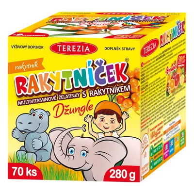 RAKYTNÍČEK multivitaminové želatinky s rakytníkem - DŽUNGLE