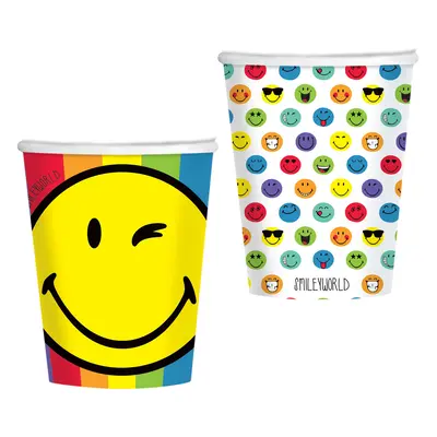 Smiley World kelímky 8 ks 250 ml Amscan