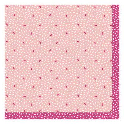 Ubrousky Rice Pink 20 ks 33 cm x 33 cm 3-vrstvé Duni