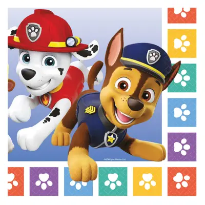 Párty ubrousky Paw Patrol 33x33cm 16 ks Amscan