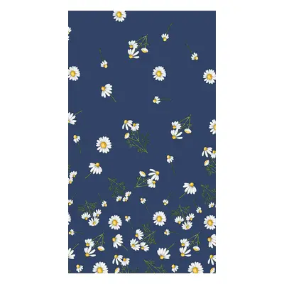 Ubrus Pretty Daisy Blue Dunicel® 138 cm x 220 cm Duni