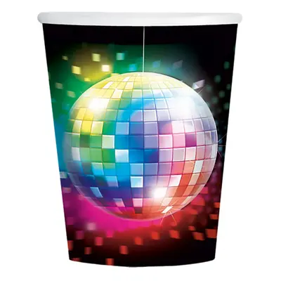 Disco kelímky papírové 8 ks 250 ml Amscan