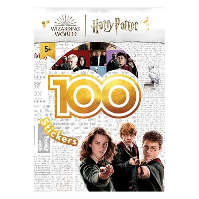 Samolepky s omalovánkovými listy Harry Potter 100 ks