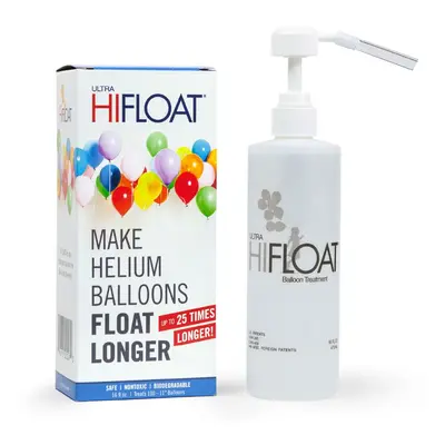 Gel do balónků HI-FLOAT sada 473ml + pumpa - krabička - prodlužuje létání - není hélium