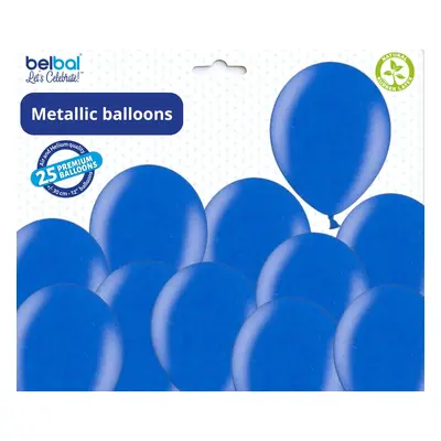 Balónky tmavomodré metalické - 079 ROYAL BLUE - 50 ks Belbal