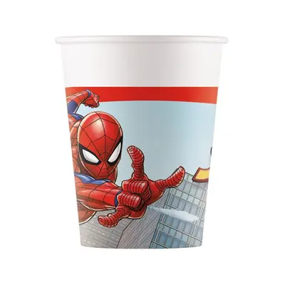 Spiderman kelímky papírové 8 ks 200 ml