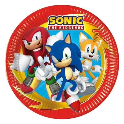 Sonic talíře papírové 8 ks 23 cm