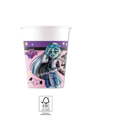 Monster High kelímky papírové 8 ks 200 ml