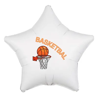 Balónek basketbalový koš hvězda 42 cm