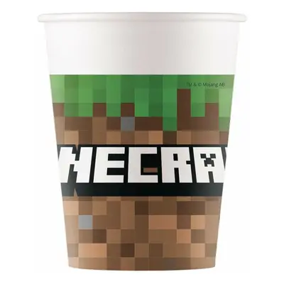 Minecraft TNT kelímky papírové 8 ks 200 ml