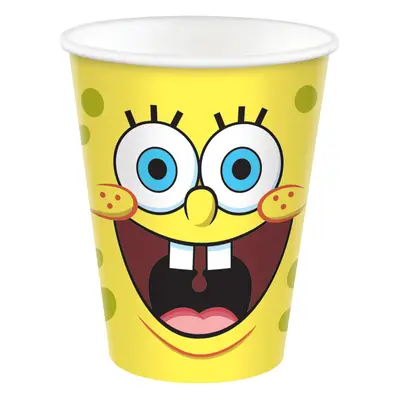 SpongeBob kelímky papírové 8 ks 266 ml Amscan