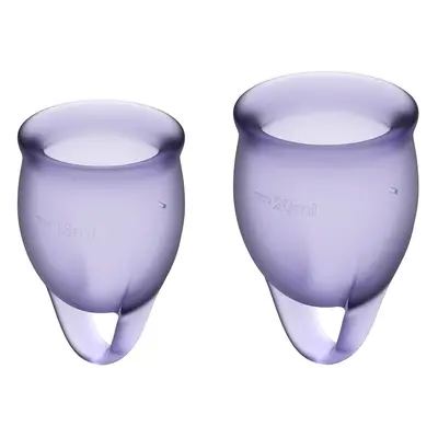 Satisfyer Feel Confident - Menstrual Cup Set (Purple)